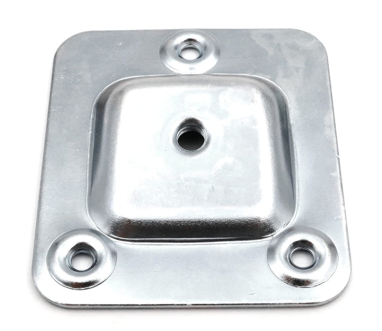 Design61 4er Set Montageplatte Schräg 10° Neigung M6 Gewinde für Sofa Tischbeine Stuhlbeine Möbelbeine Befestigung Platten Sofabeine Adapter