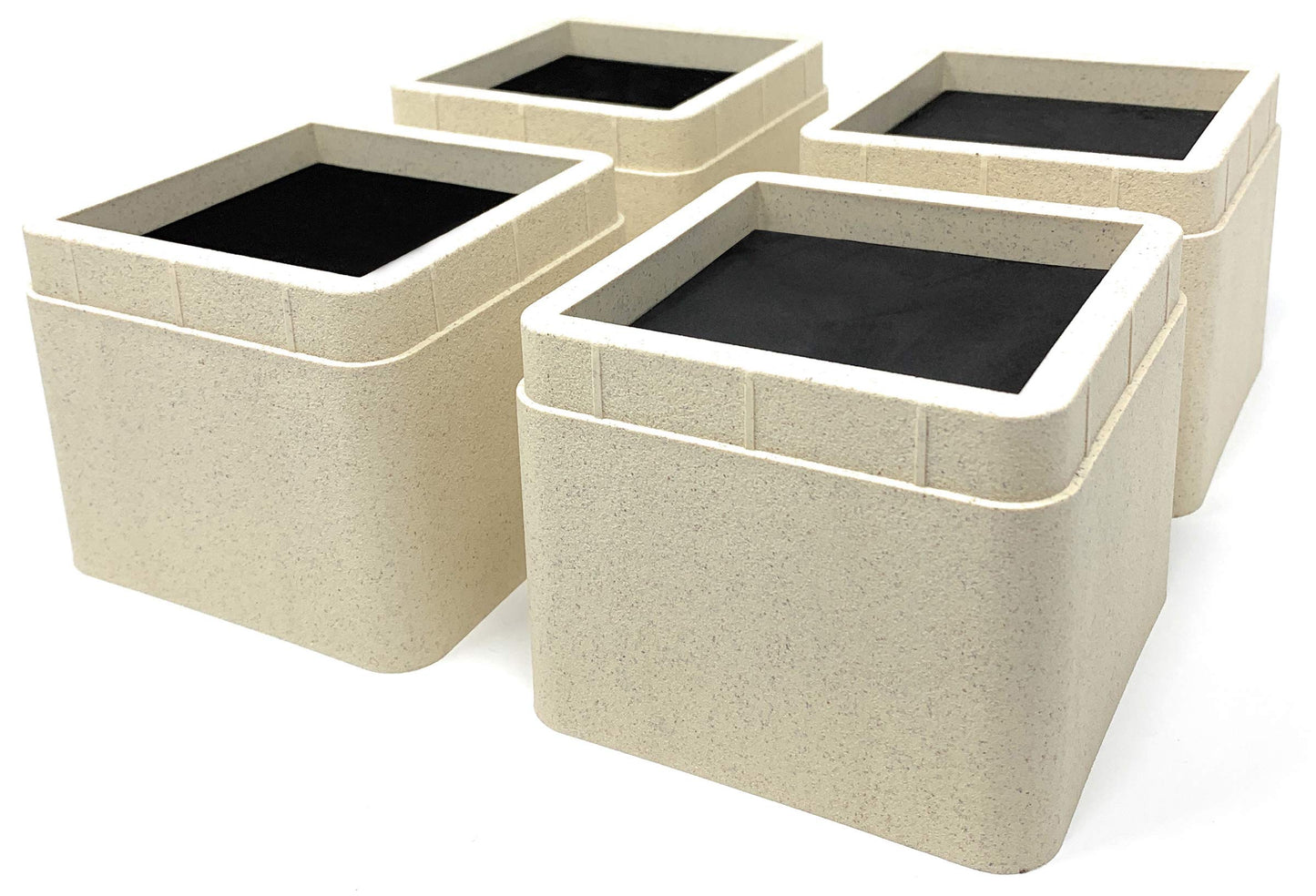 Design61 Set of 4 Furniture Risers Bed Risers Furniture Riser Table Riser Elephant Foot Bed Riser