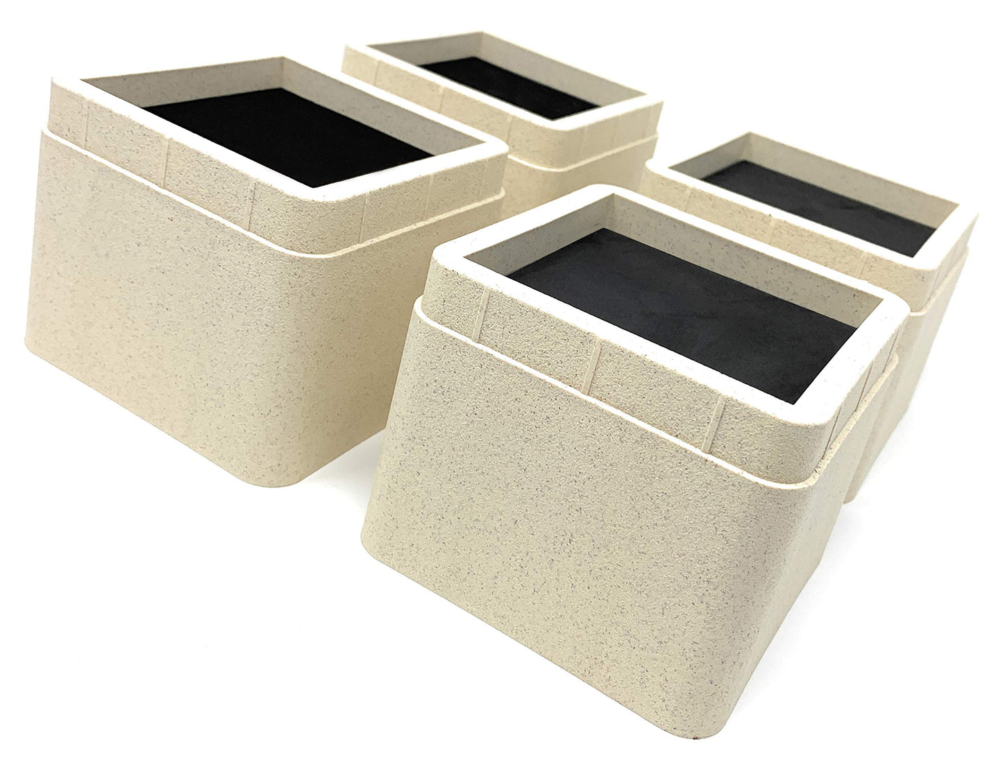 Design61 Set of 4 Furniture Risers Bed Risers Furniture Riser Table Riser Elephant Foot Bed Riser