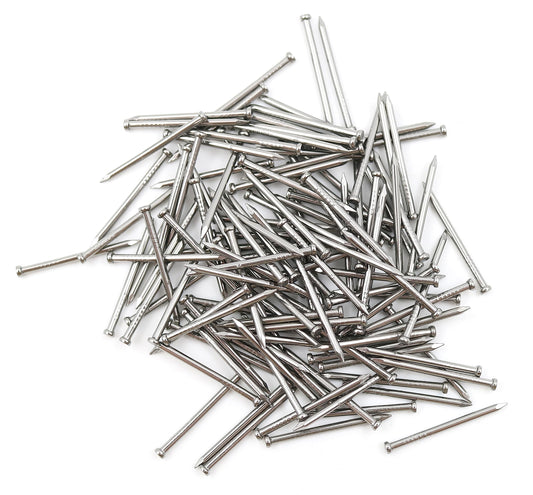 Design61 100x Clou en fer Glaser 1,2 x 20 mm avec pointe frappée et petite tête plate BLANK