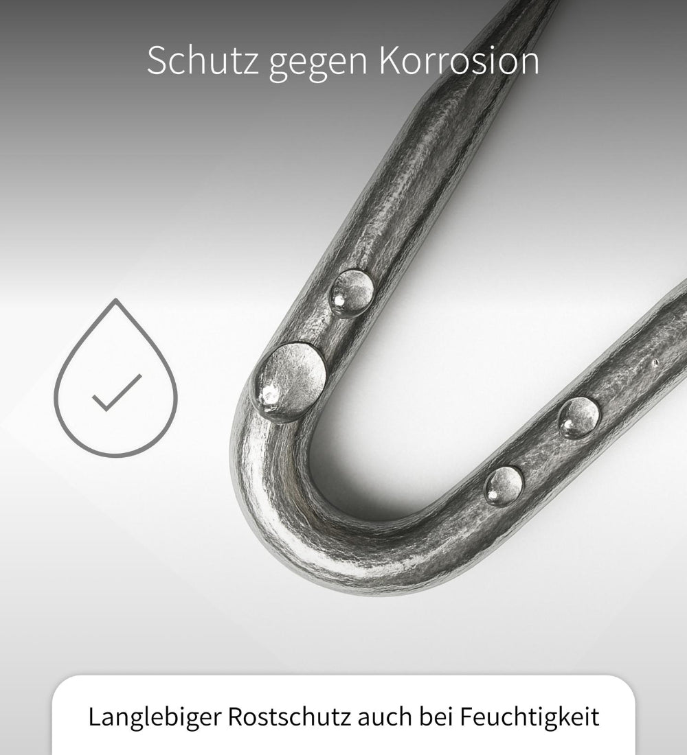 Design61 Stahlkrampen 20/22 verzinkt Extra Scharf 100 Gramm (ca. 100 Stück) Blau Verzinkt