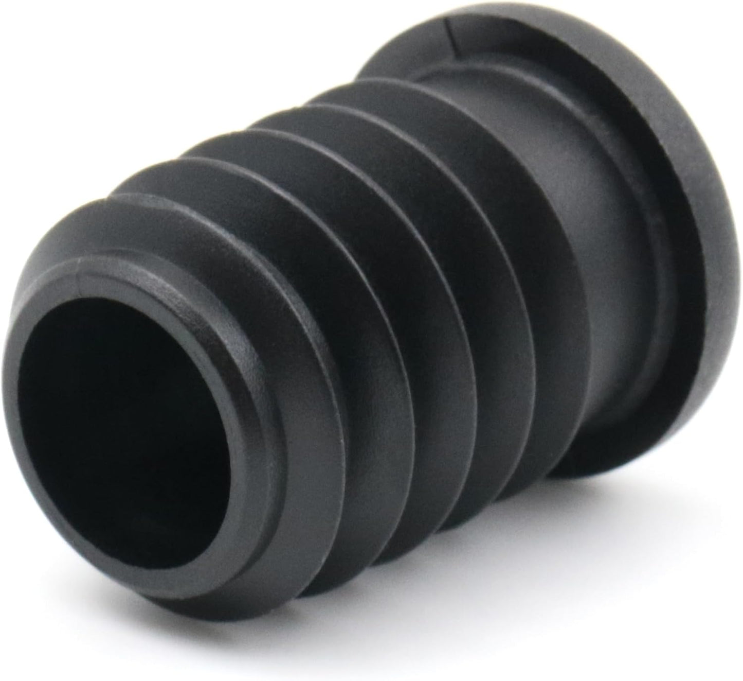 Design61 4x Gewindestopfen Justierstopfen für Rundrohre mit umspritztem Stahlgewinde M8 Ø22mm 1,5-2 mm