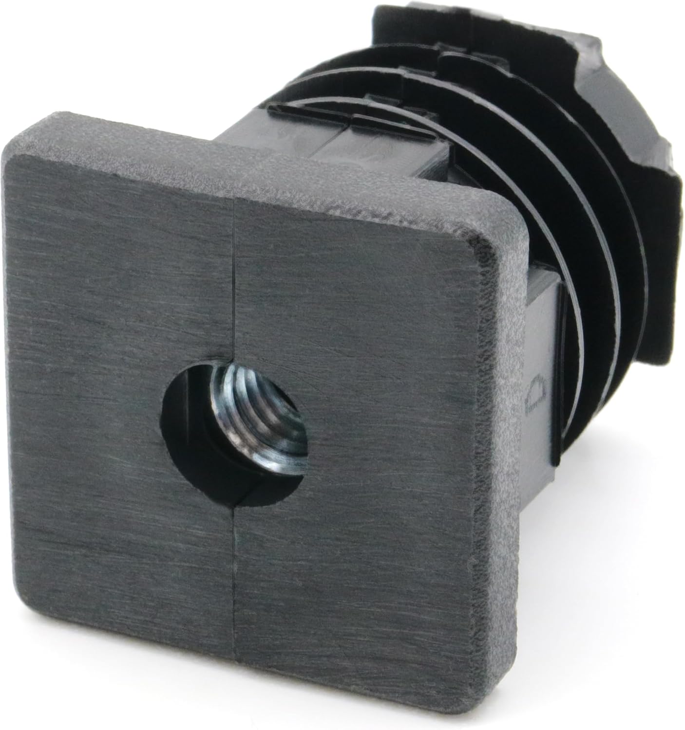 Design61 4X Gewindestopfen Vierkantrohrstopfen 30x30 mm 1,5-2 mm mit M8 Innengewinde