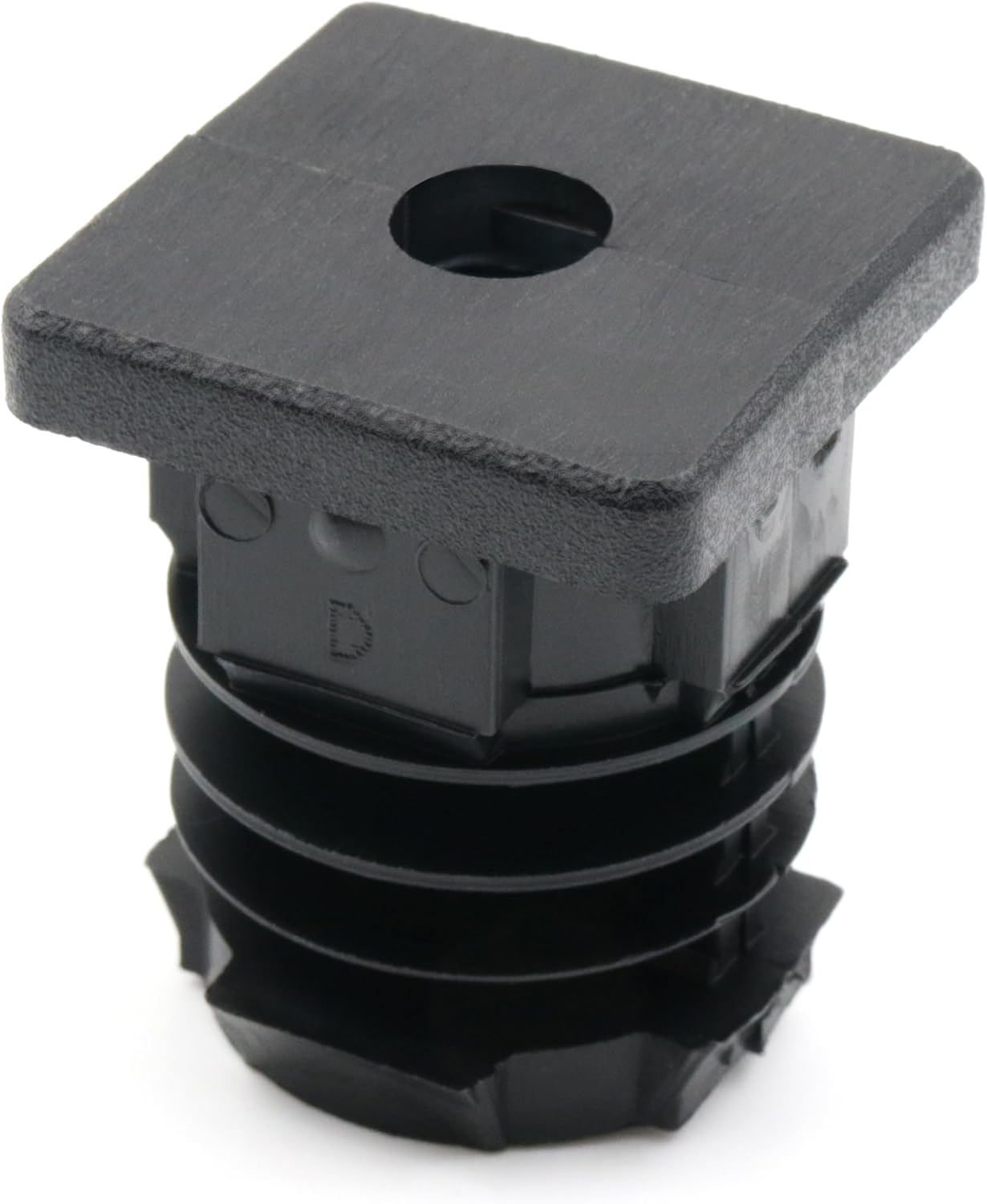 Design61 4X Gewindestopfen Vierkantrohrstopfen 30x30 mm 1,5-2 mm mit M8 Innengewinde