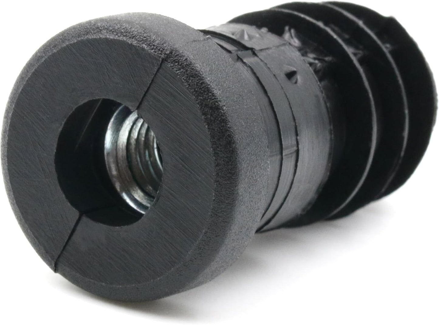 Design61 4x Gewindestopfen Justierstopfen für Rundrohr mit eingelegter Metallmutter Ø20mm 2 mm mit M8 Innengewinde