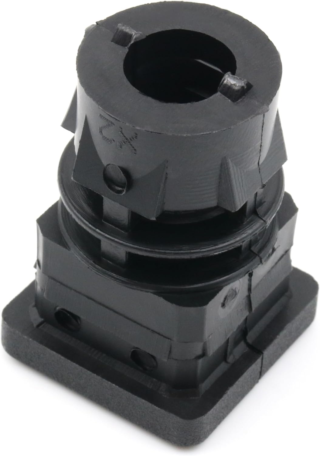 Design61 4x Gewindestopfen Vierkantrohrstopfen 25x25 mm 2 mm mit M10 Innengewinde