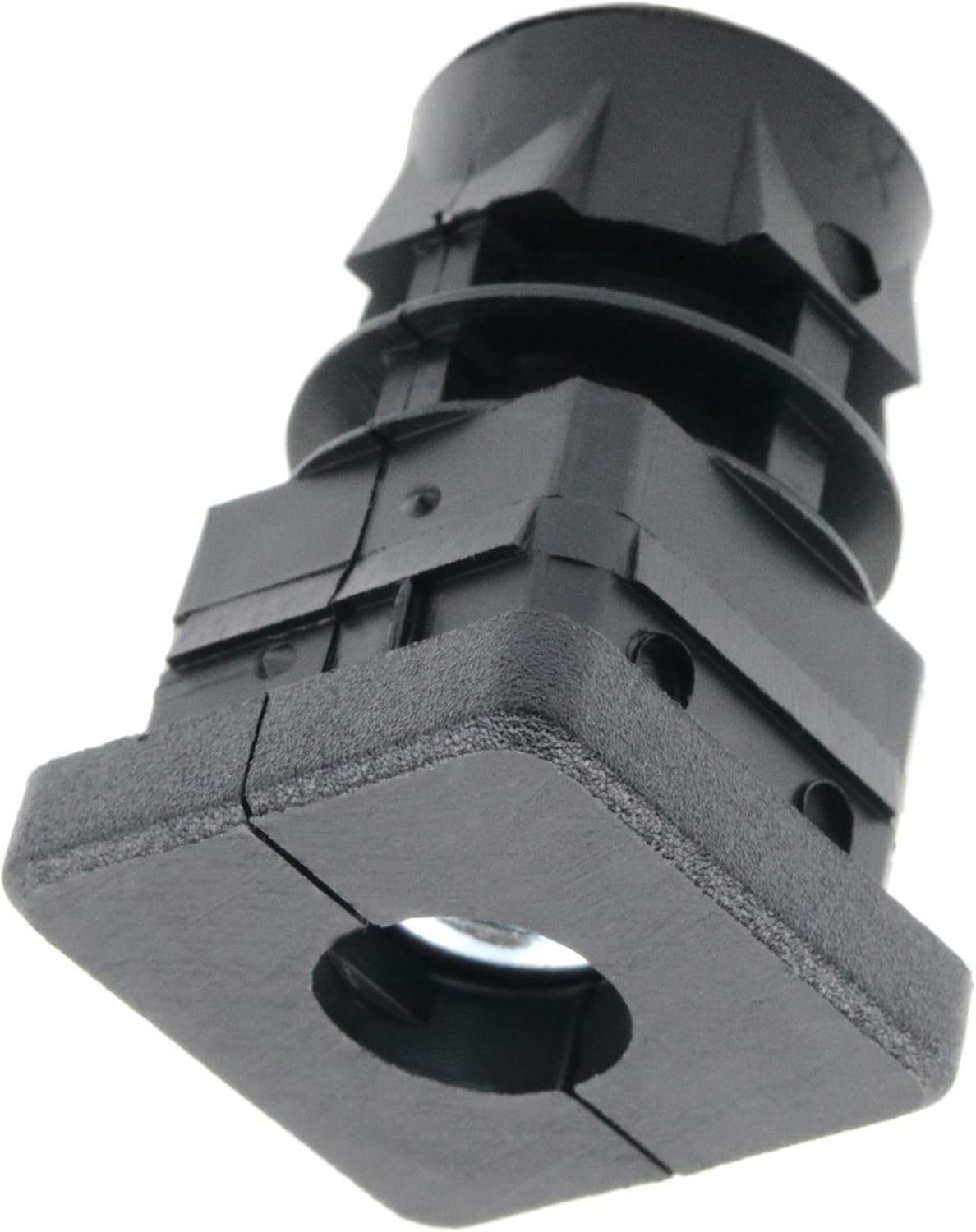 Design61 4x Gewindestopfen Vierkantrohrstopfen 25x25 mm 2 mm mit M10 Innengewinde
