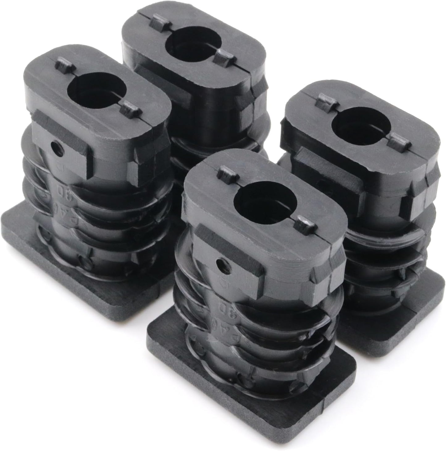 Design61 4x Gewindestopfen Rechteckrohrstopfen 30x20 mm 1,5 mm mit M8 Innengewinde