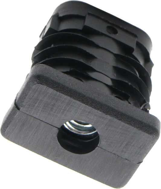 Design61 4x Gewindestopfen Rechteckrohrstopfen 30x20 mm 1,5 mm mit M8 Innengewinde