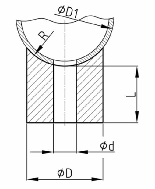 Design61 10x Satteldistanzstücke Distanzstücke Unterlegscheiben L 7 mm x Ø 25 / 8,2 mm M8 Rund HD-Polyethylen