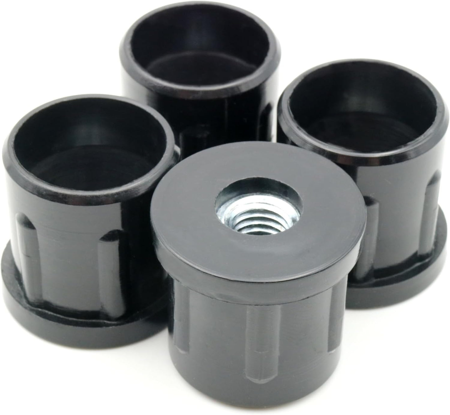 Bouchons filetés Design61 4X, bouchons pour tubes ronds, bouchons de réglage Ø 32 mm 1,5 mm avec filetage intérieur M10 