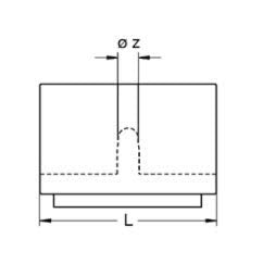 Design61 Filzgleiter 4er Set für Freischwinger Stuhlgleiter Ø 23-25 mm Möbelgleiter Klemmschalengleiter mit geräuschdämpfender Filzgleitfläche