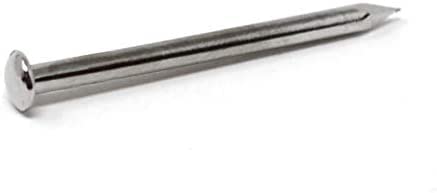Design61 Rundkopfstifte Nägel Nagel 1,4 x 20 mm Eisen vernickelt 100gr (ca.370 Stück)