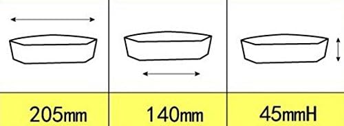 Design61 4X Möbelfüße Sofa Sessel Füße L205/140 x B70 x H45 mm zum Anschrauben