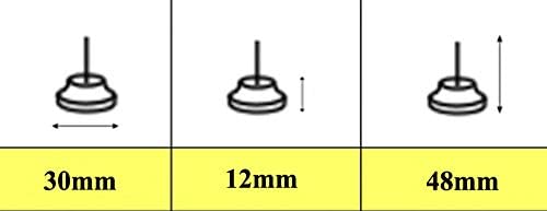 Design61 4x Verstellschraube Justierschraube Ø 30 mm mit verzinkter Stellschraube M8x35 mm