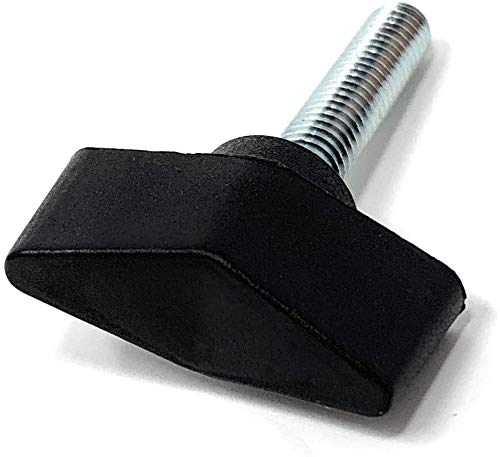 Design61 4x Flügelschraube Kunststoff mit Gewindebolzen Stahl M5 x 34 mm