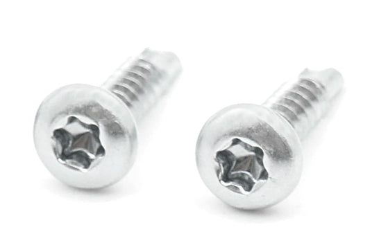 Design61 200 Stück Selbstbohrende Schrauben Halbrundkopf PH2 Kreuzschlitz 3,5 x 25 mm Stahl Gehärtet Verzinkt Rostbeständig für Holz und Metallbau Selbstschneidende Schrauben