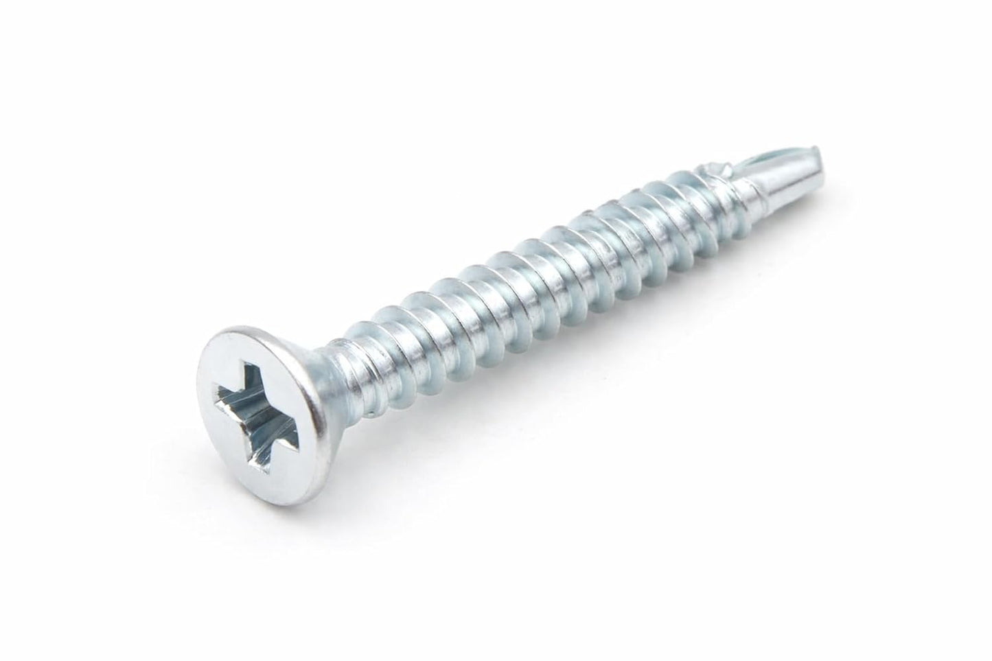 Design61 200 Stück Selbstbohrende Schrauben Senkkopf PH2 Kreuzschlitz Stahl Gehärtet Verzinkt Rostbeständig für Holz und Metallbau Selbstschneidende Schrauben DIN7504 O (3,5 x 16 mm, 200, stück)