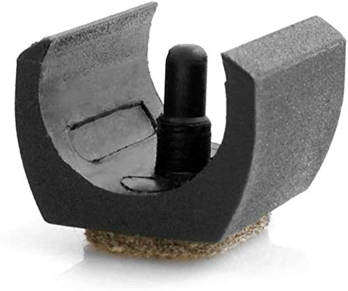 Design61 Filzgleiter 4er Set für Freischwinger Stuhlgleiter Ø 23-25 mm Möbelgleiter Klemmschalengleiter mit geräuschdämpfender Filzgleitfläche