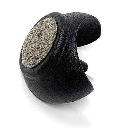 Design61 Filzgleiter 4er Set Stuhlgleiter Bodenschongleiter Ø 24-26 mm Silencer Möbelgleiter Klemmschalengleiter mit geräuschdämpfender Filzgleitfläche