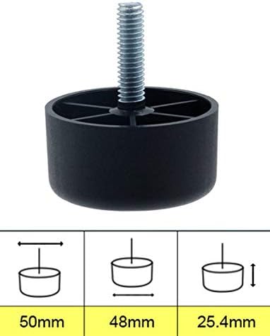 Design61 4er Set Möbelfüße Sofa Füße Möbelgleiter Möbeluntersetzer Sofa Sessel zum Anschrauben 25,4 mm