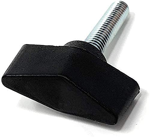 Design61 4x Flügelschraube Kunststoff mit Gewindebolzen Stahl M6 x 33 mm
