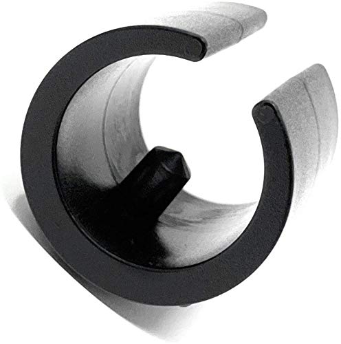 Design61 Klemmschalengleiter 8er Set Stuhlgleiter Bodenschongleiter Ø 16-18 mm mit Zapfen Silencer Möbelgleiter