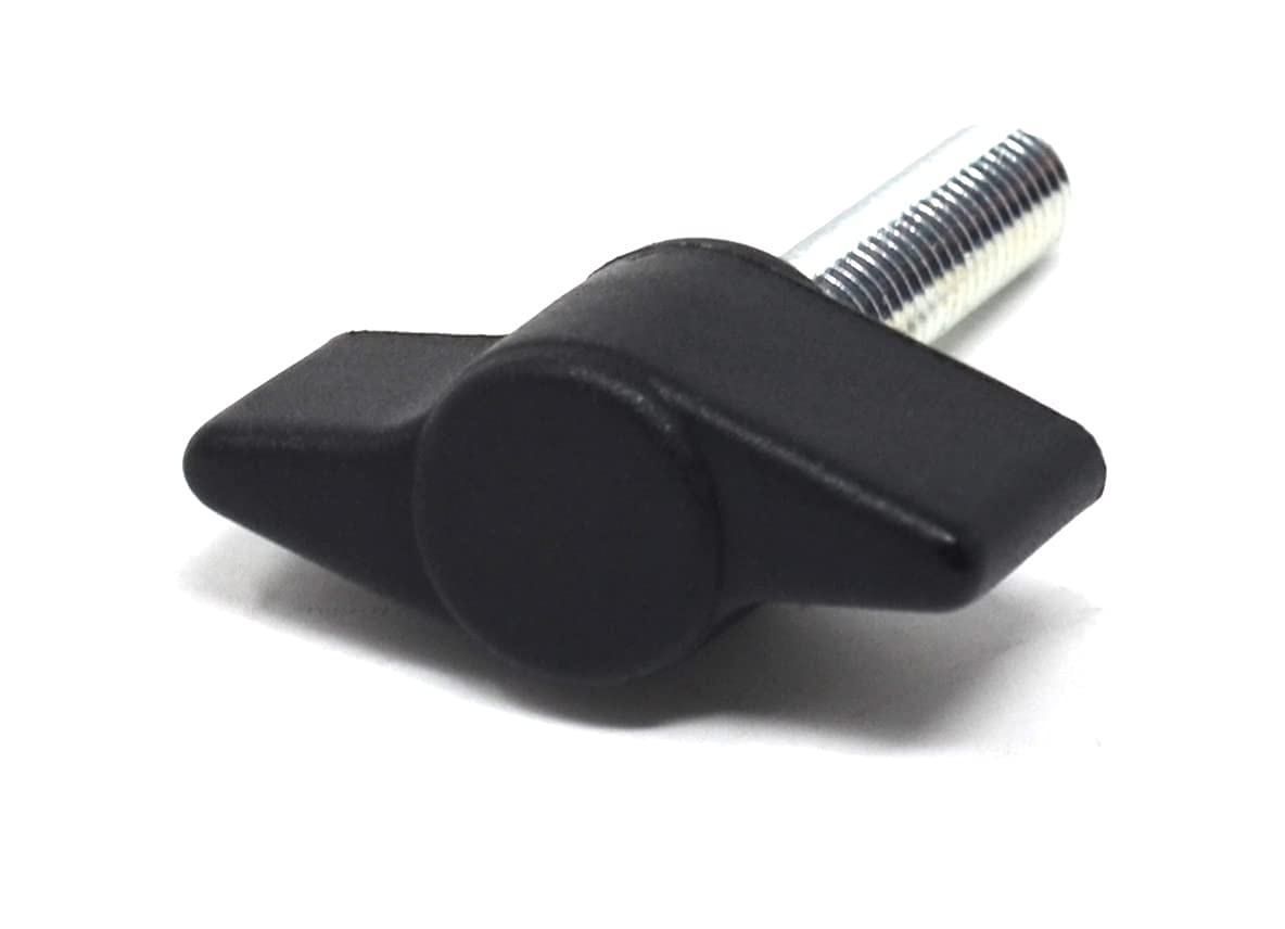 Design61 4x Flügelschraube Kunststoff mit Gewindebolzen Stahl M5 x 28 mm
