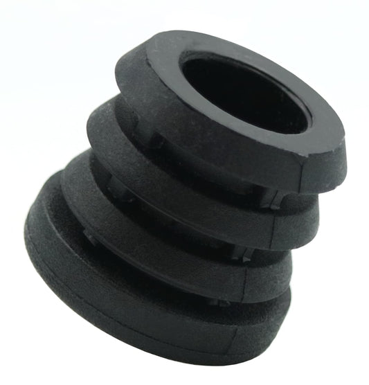 Design61 8x Gewindestopfen Justierstopfen für Rundrohr mit gespritztem Kunststoffgewinde Ø22 mm 1,5-2 mm mit M8 Innengewinde