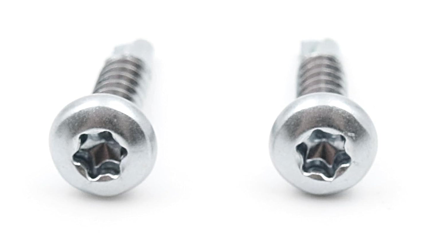 Design61 200 Stück Selbstbohrende Schrauben Halbrundkopf PH2 Kreuzschlitz 3,5 x 25 mm Stahl Gehärtet Verzinkt Rostbeständig für Holz und Metallbau Selbstschneidende Schrauben