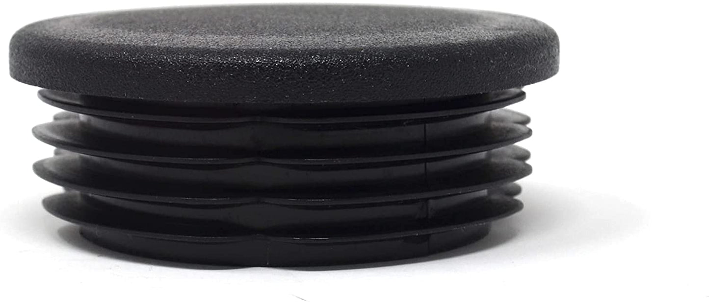 Design61 4x Lamellenstopfen für Rundrohre Ø 60-62 mm in Schwarz