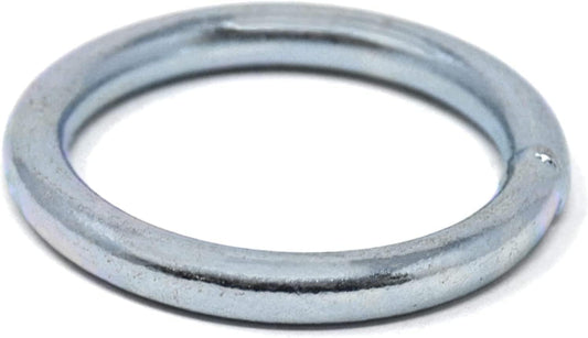 Design61 10er Set Stahlring O-Ring Rundringe 5 mm x 40 mm Metallring Runde Ringe Stahl-Rundringe Verzinkt Robust Korrosionsgeschützt