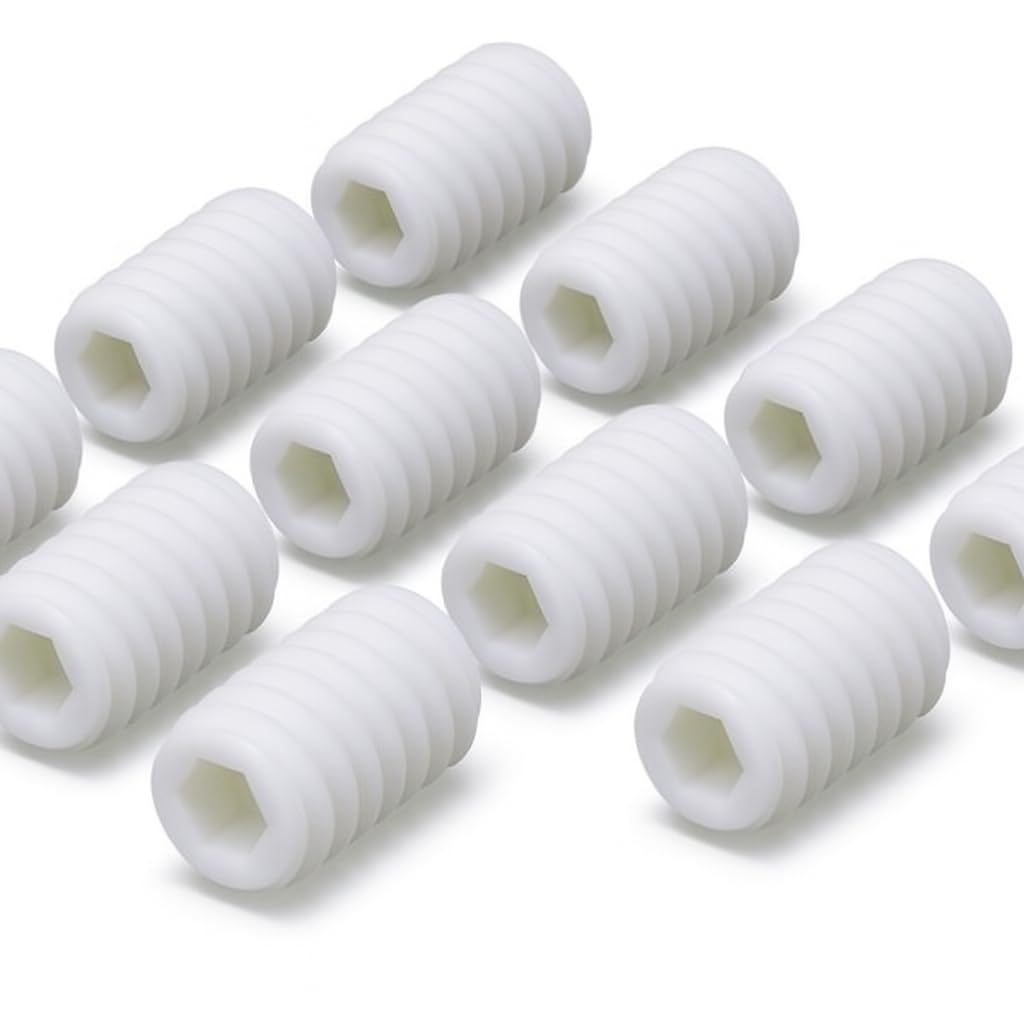 Design61 20x Gewindestift Madenschrauben mit Kegelkuppe und Innensechskant M6 x 8mm (ähnlich DIN 913)