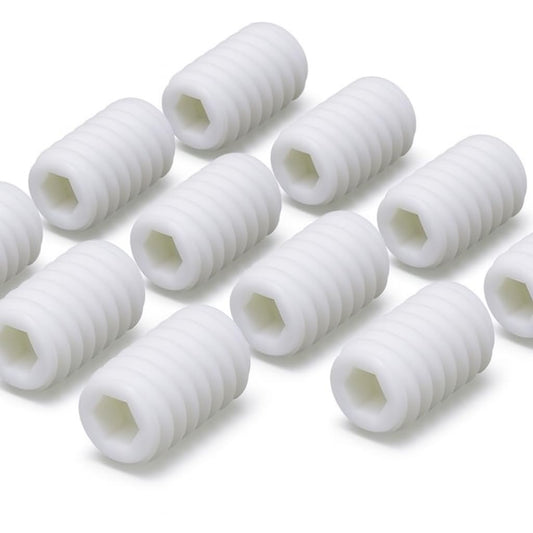 Design61 10x Gewindestift Madenschrauben mit Kegelkuppe und Innensechskant M6 x 8mm (ähnlich DIN 913)