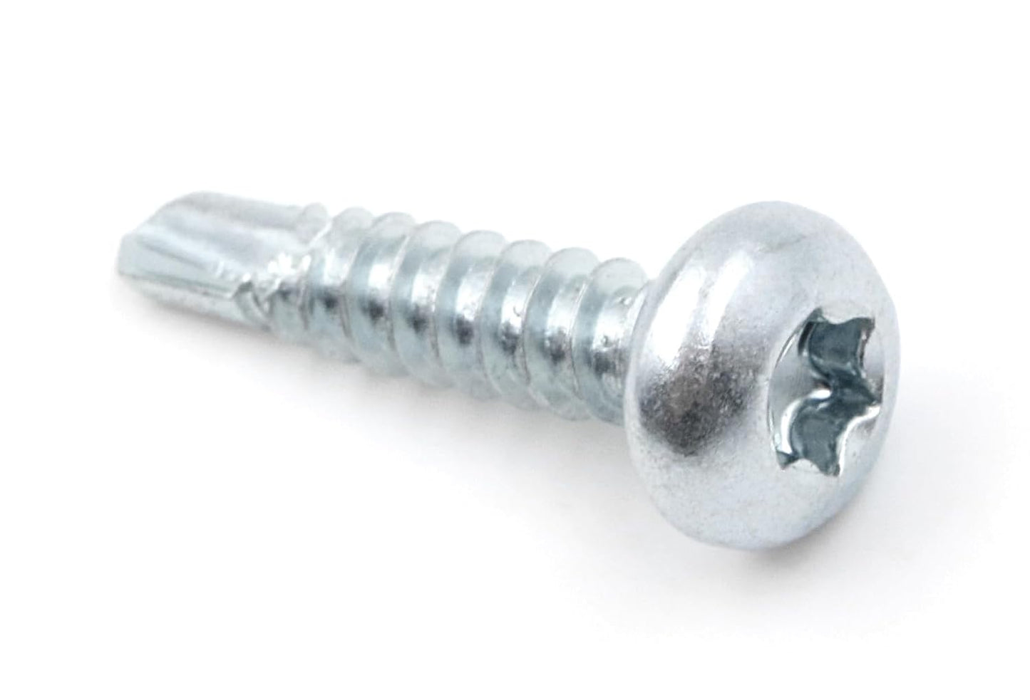 Design61 200 Stück Selbstbohrende Schrauben Halbrundkopf TX-25 Stahl Gehärtet Verzinkt Rostbeständig für Holz und Metallbau Selbstschneidende Schrauben (4,8 x 22 mm, 200, stück)