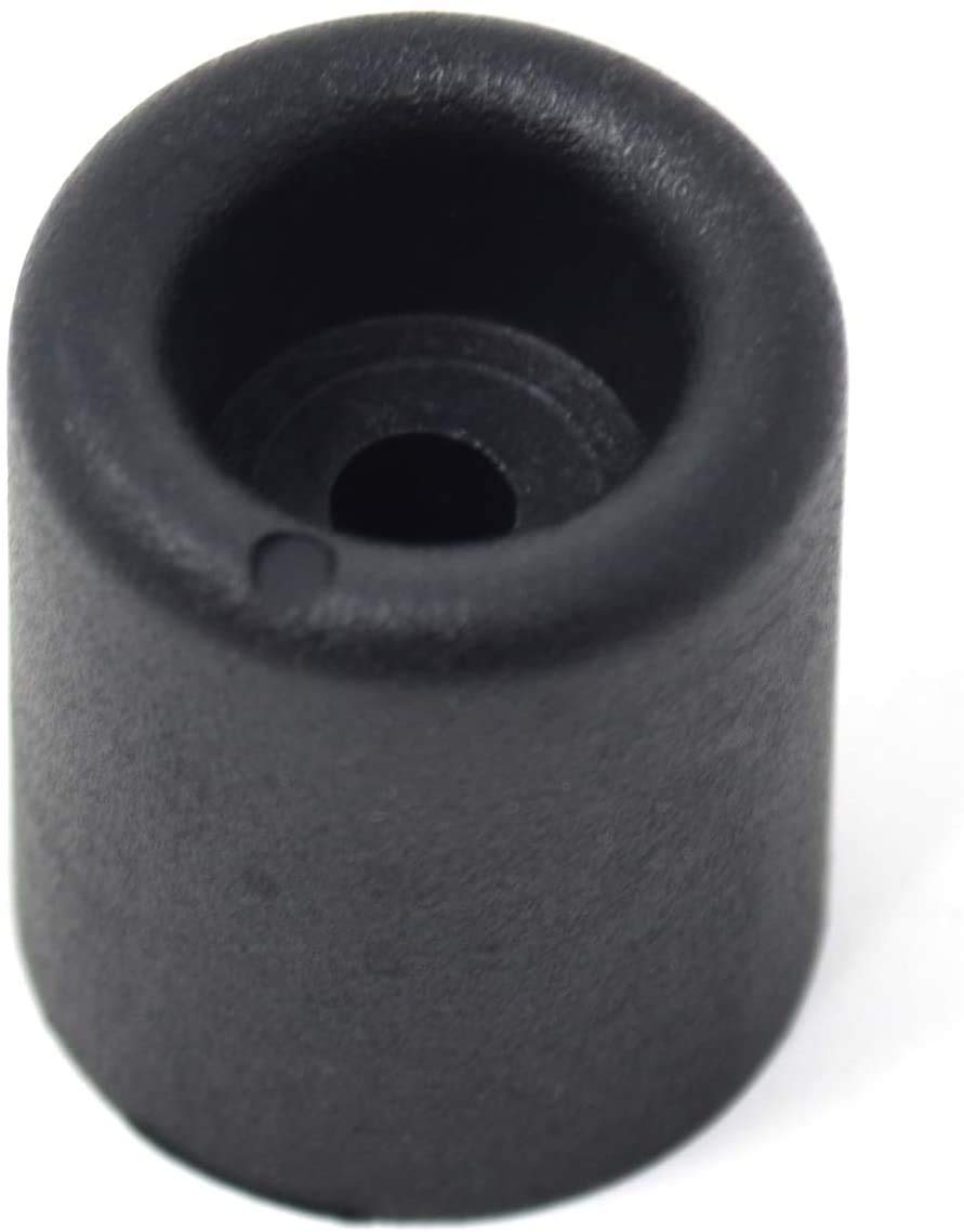 Design61 4X door buffer and screw-on buffer wall buffer made of PVC in black H 25 x Ø 30 mm