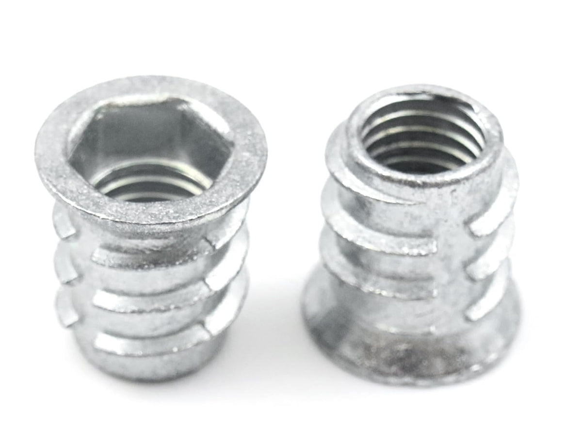 Design61 jeu de 20 douilles à visser avec douille hexagonale douilles à visser M6 x 13 mm écrou à visser insert fileté en bois