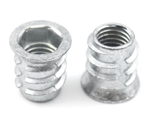 Design61 jeu de 20 douilles à visser avec douille hexagonale douilles à visser M6 x 13 mm écrou à visser insert fileté en bois