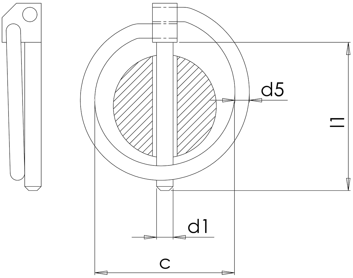 Design61 4x Standard Klappsplinte 4,5 x 34 mm galv. verzinkt