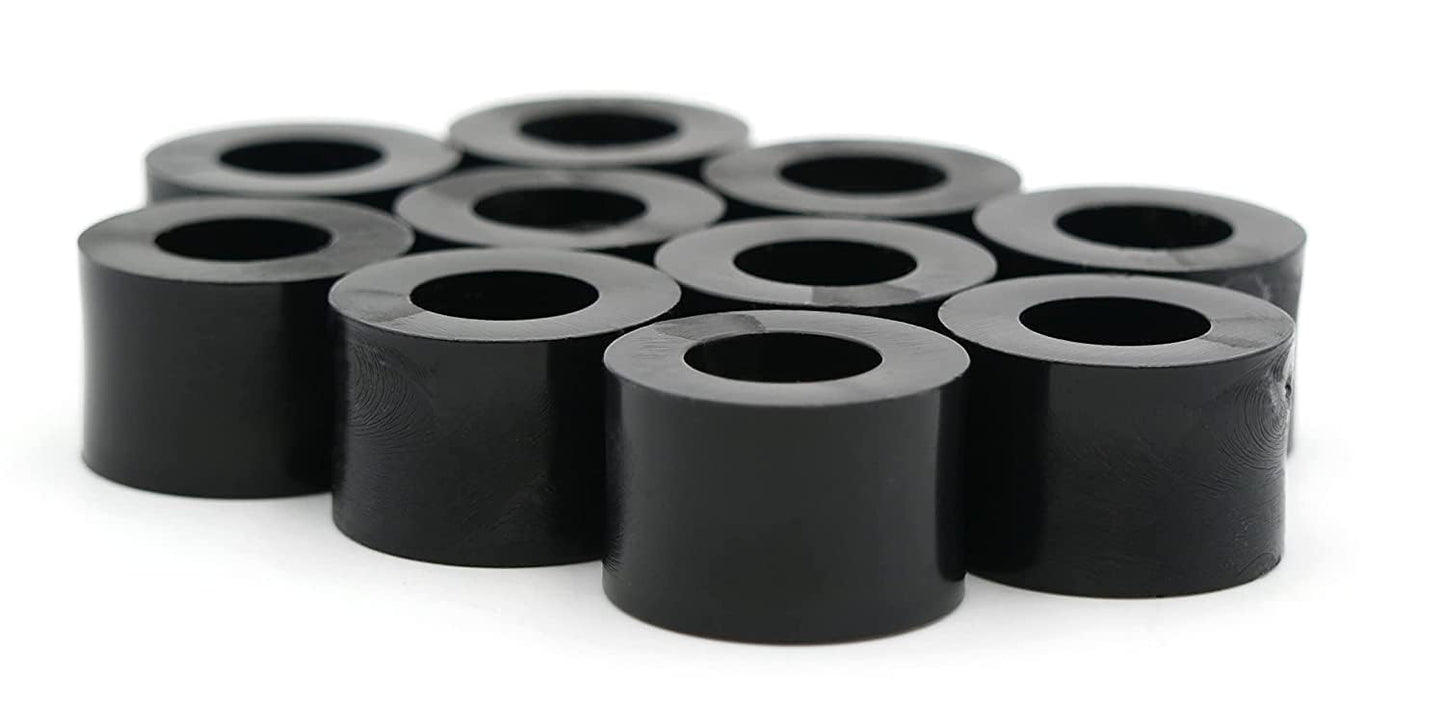 Design61 10x Distanzstücke Distanzhülsen Unterlegscheiben L 22 mm x Ø 15/8,2 mm M8 Rund HD-Polyethylen