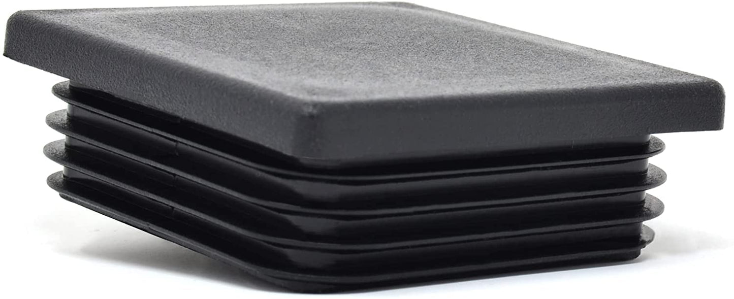 Design61 4X Vierkant Rohrstopfen Lamellenstopfen 75x75 mm mit Lamellen für Innenmaß 66-71 mm