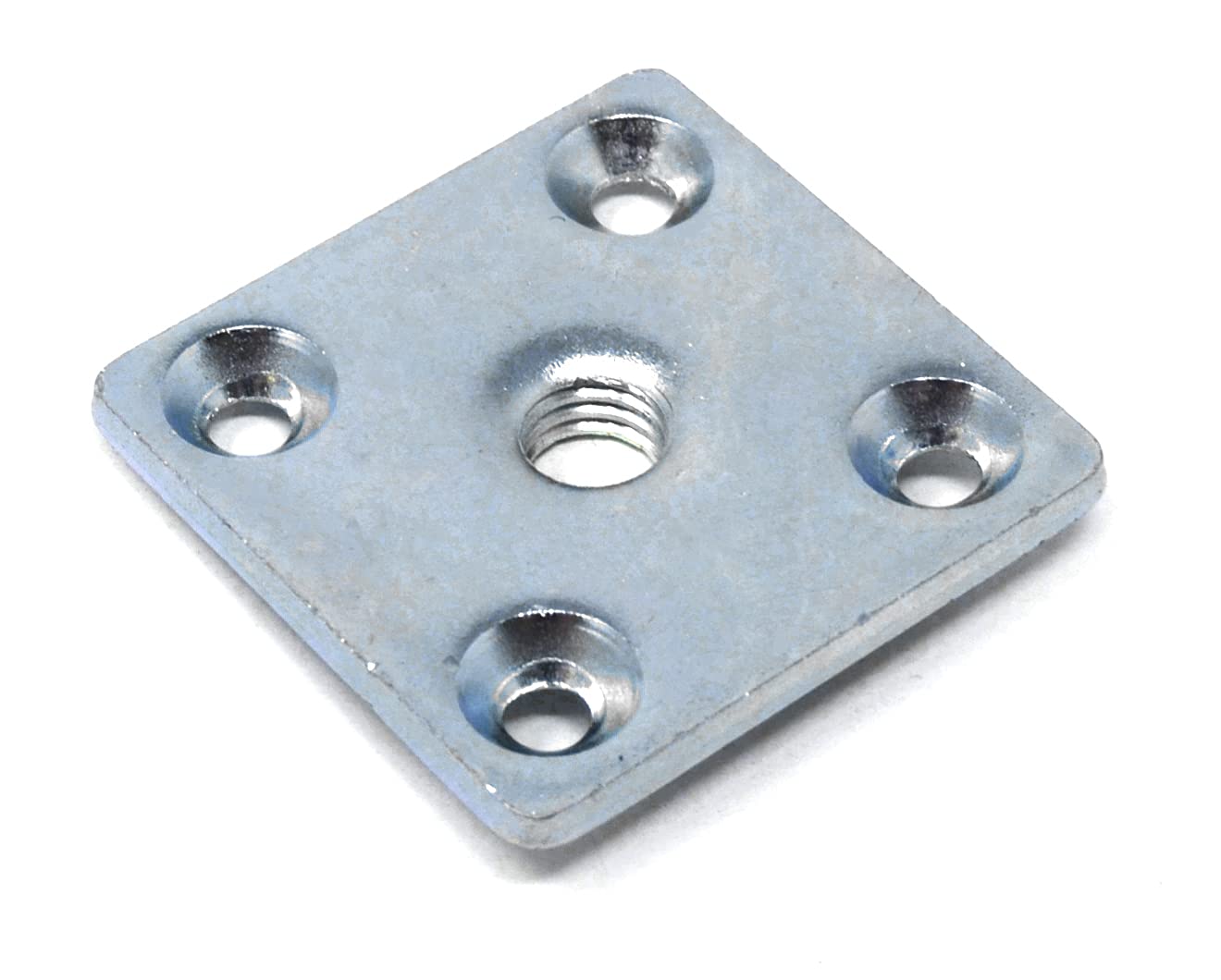 Design61 4er Anschraubplatte Montageplatte 37 x 37 mm für Schrankbeine Sofafüße Möbelfüße mit M8 Gewinde