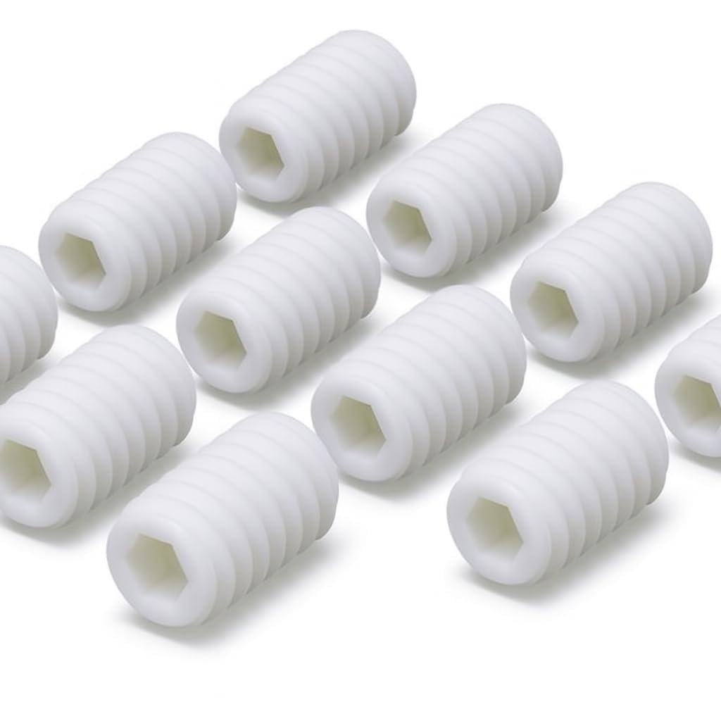 Design61 Gewindestift Madenschrauben mit Kegelkuppe und Innensechskant (ähnlich DIN 913) (M10x20mm, 20, stück)