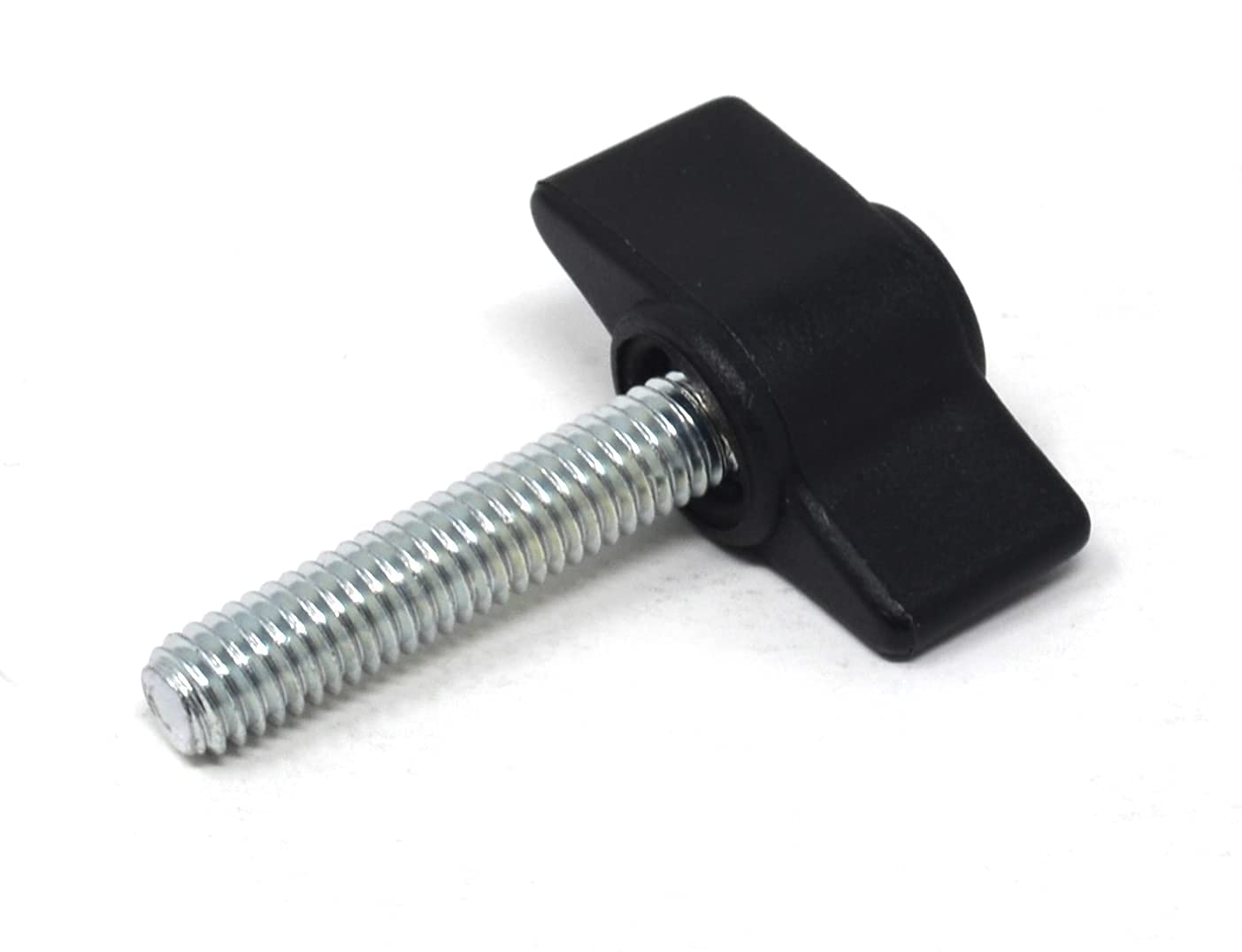 Design61 4x Flügelschraube Kunststoff mit Gewindebolzen Stahl M5 x 28 mm