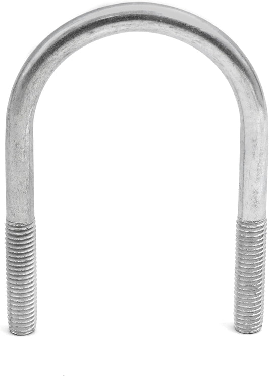 Design61 4X Bügelschraube M10 x 90 x Ø 50 mm Bügelbolzen Gewindebügel Galvanisch Verzinkt U-Bolzen für Rohrbefestigung Metallbau KFZ Industrie Boot Werkstatt Bau