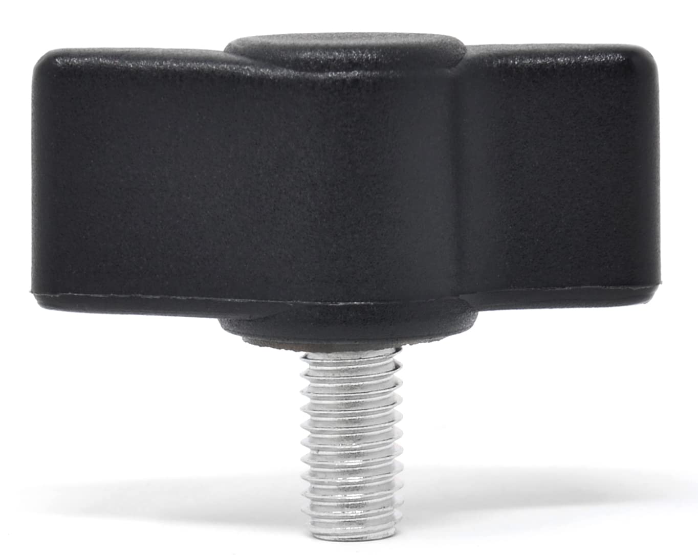 Design61 4x Flügelschraube Kunststoff mit Gewindebolzen Stahl M5 x 10 mm