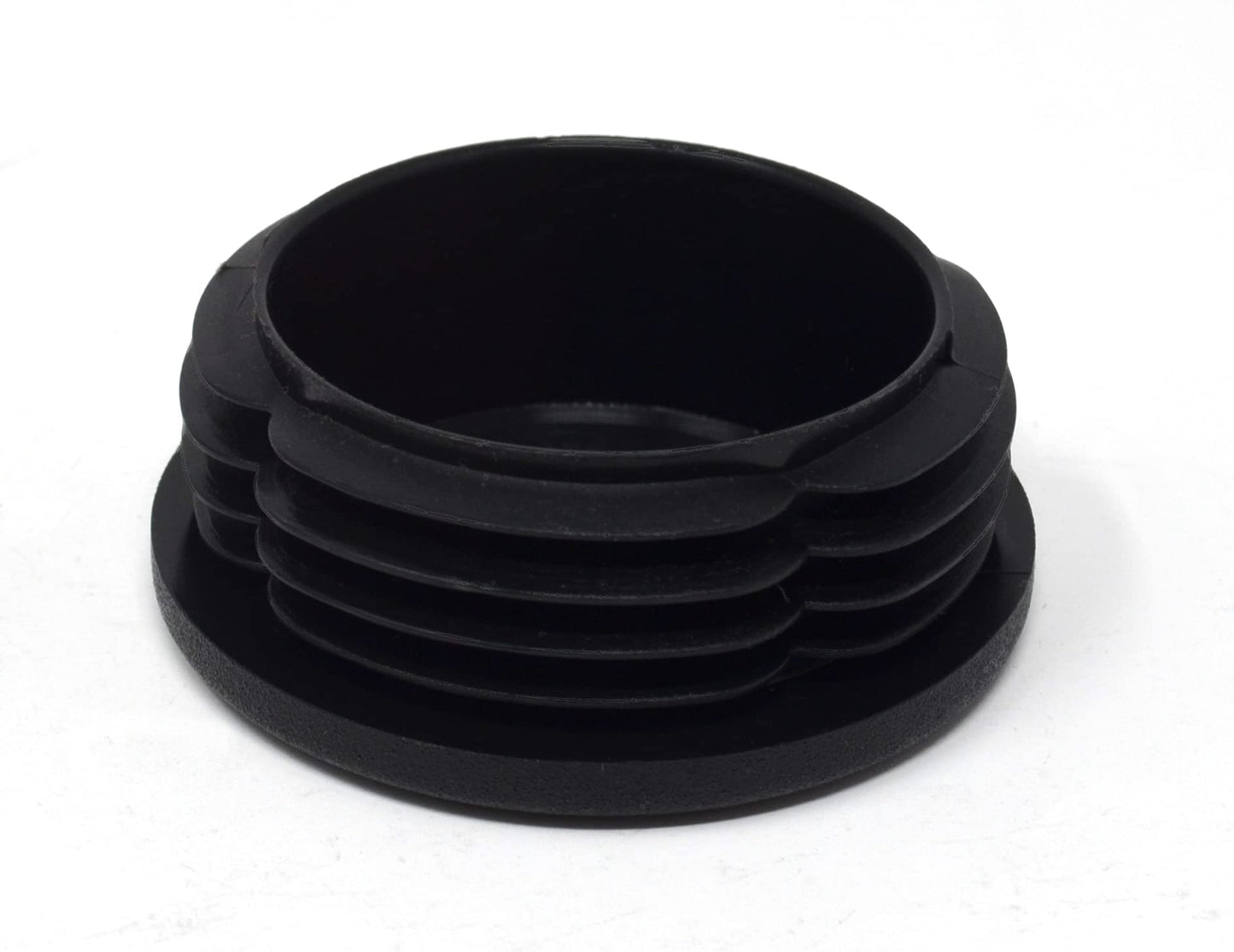 Design61 4x Lamellenstopfen für Rundrohre Ø 53-54 mm in Schwarz