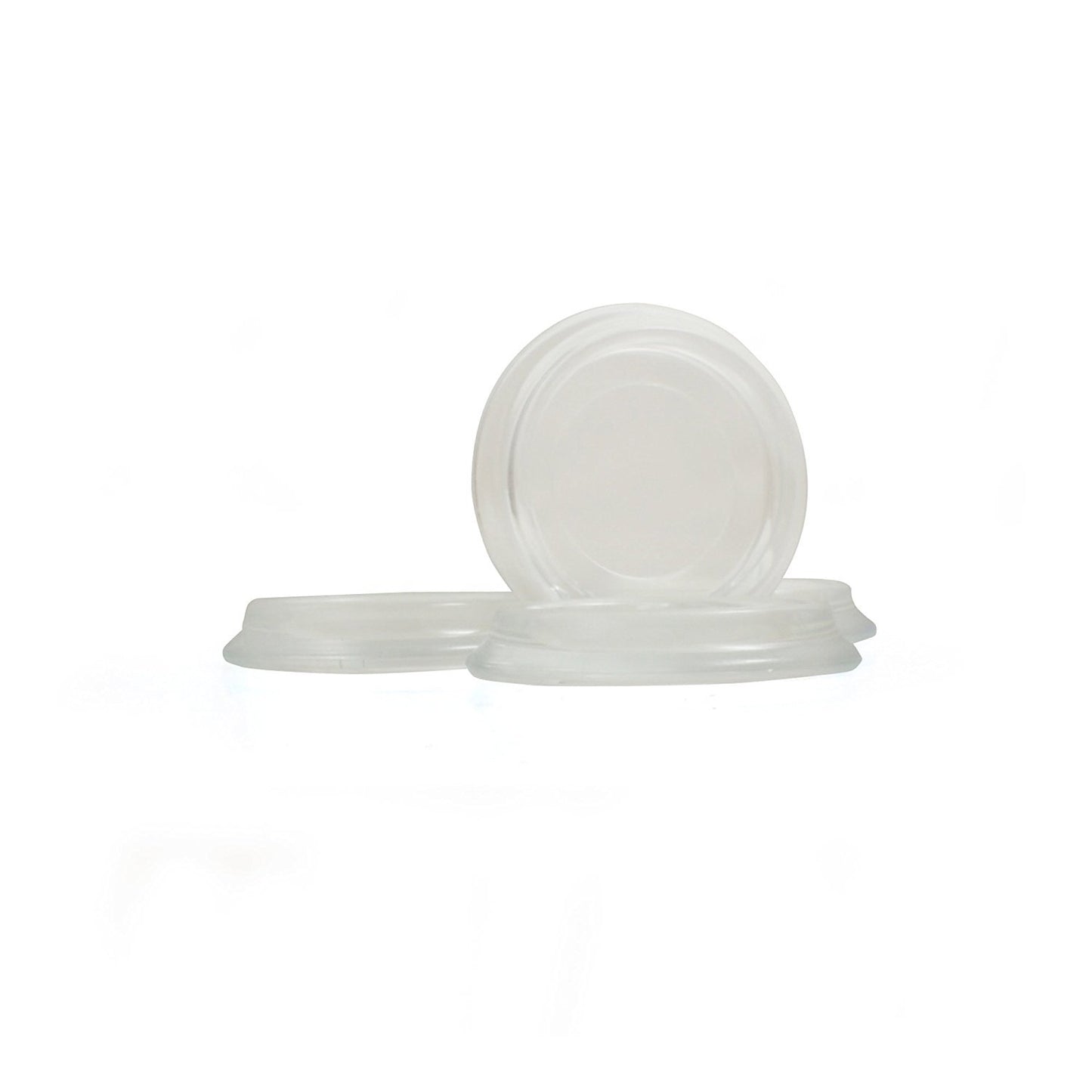 Design61 furniture coasters for round furniture feet, roller coasters, piano coasters, floor protection caps for feet up to 23 mm, 4 pieces, crystal clear