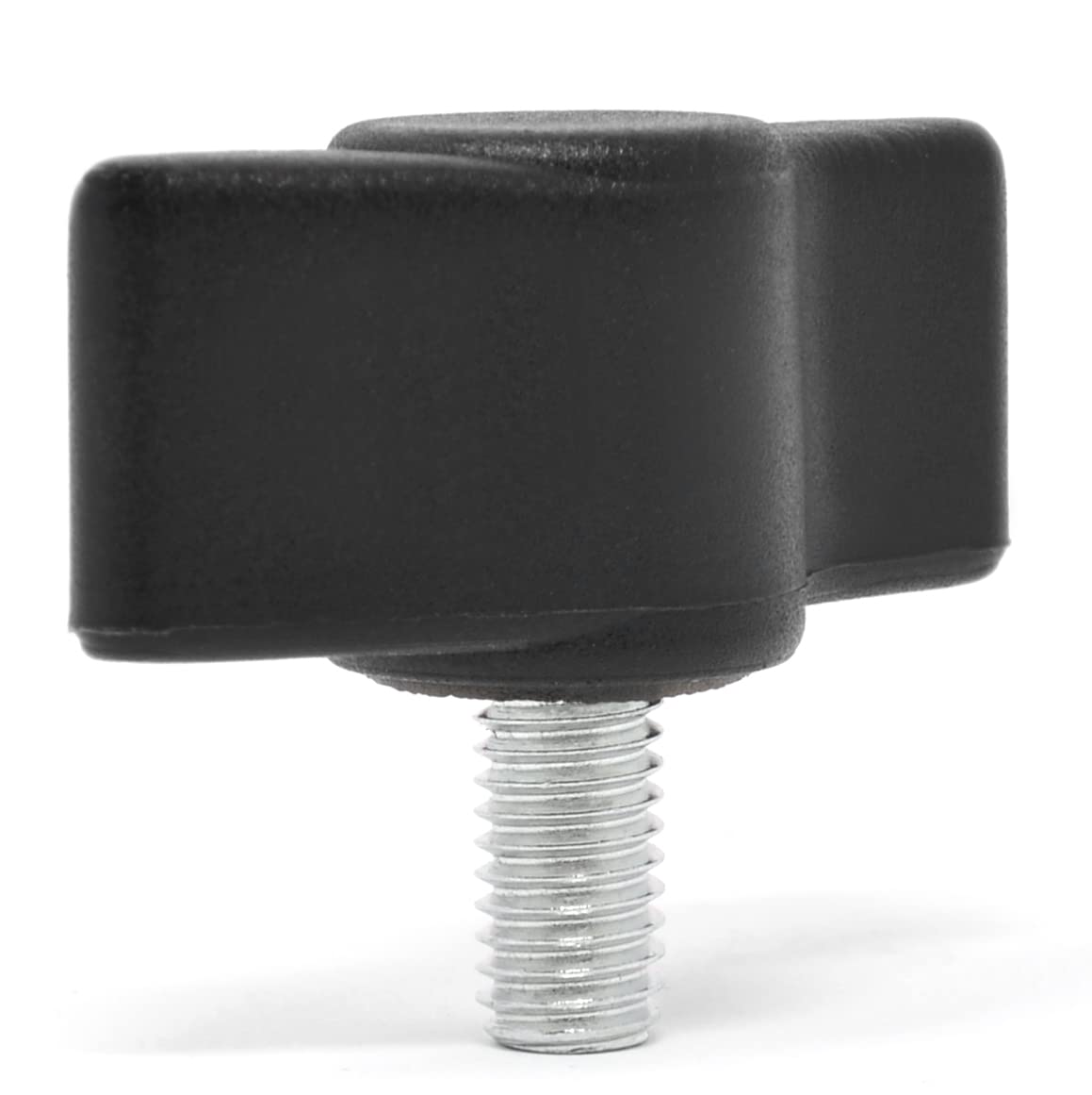 Design61 4x Flügelschraube Kunststoff mit Gewindebolzen Stahl M5 x 10 mm