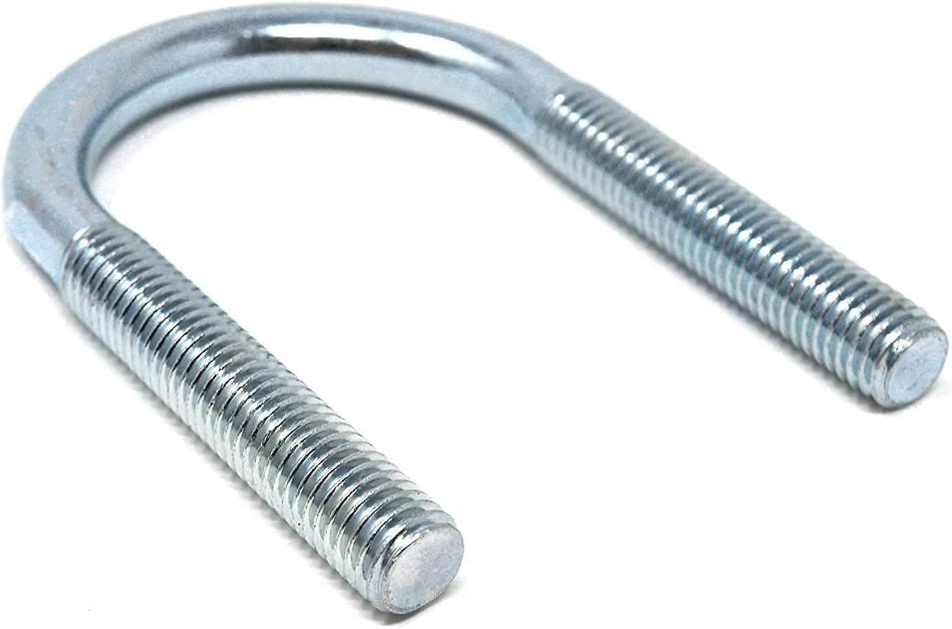 Design61 4X Bügelschraube M10 x 90 x Ø 50 mm Bügelbolzen Gewindebügel Galvanisch Verzinkt U-Bolzen für Rohrbefestigung Metallbau KFZ Industrie Boot Werkstatt Bau